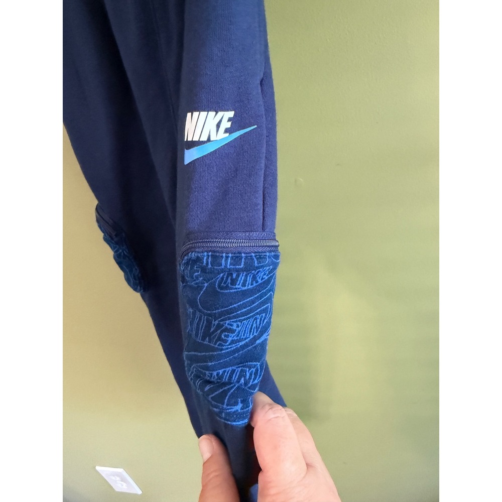 Nike Boys Navy Blue Fleece Cargo Jogger Sweatpants Size 6/ 5-6 Years - Picture 2 of 7